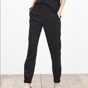 Banana Republic Tuxedo stripe joggers